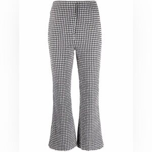 Nanushka gingham crop flare trouser